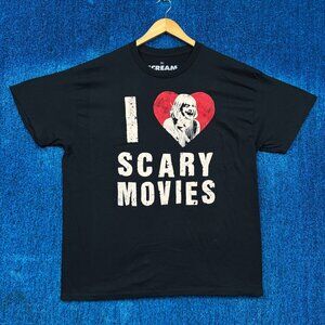 Scream I Love Scary Movies Horror T-Shirt Size Extra Large